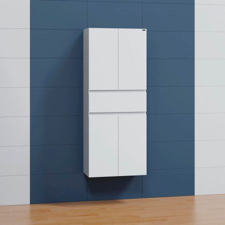 Шкаф-пенал СанТа Марс 700310 60х150 подвесной цвет белый