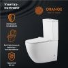 Унитаз напольный с бачком Orange C05-000w белый с сиденьем микролифт душевой смыв