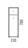 Комод Corozo Энри SD-00000608 20х70 напольный цвет белый
