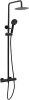 Душевая стойка Allen Brau Eclipse 5.E1A11-31 настенная цвет черный с термостатом