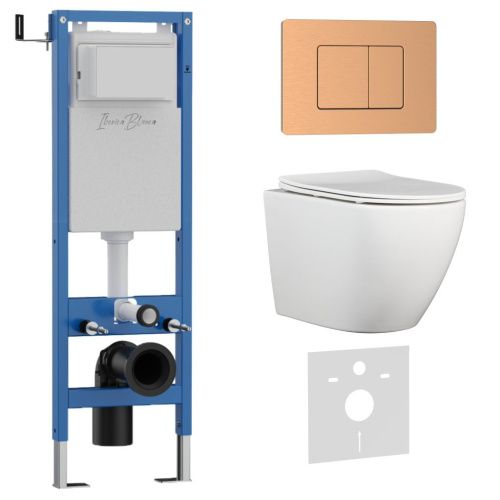 Комплект унитаз с инталляцией и клавишей смыва Iberica Blanca BILBAO ALTO IB.001M.BLA.234.1172 - фото 2