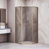Душевой уголок RGW 33328282-36L 80х80 стекло тонированное профиль золото без поддона