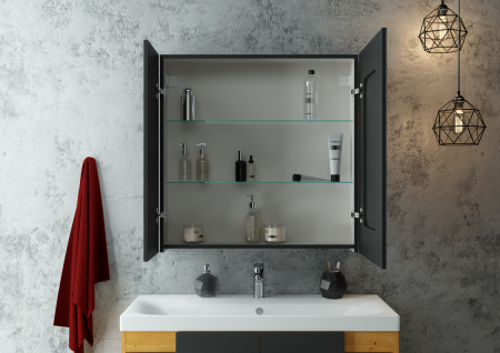 Зеркало-шкаф Continent Mirror Box МВК052 80х80 подвесной