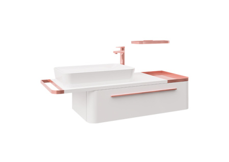Тумба с раковиной Creavit Angel AL0120.01.BBR ЗОЛОТО+UL060 120x50x38,5