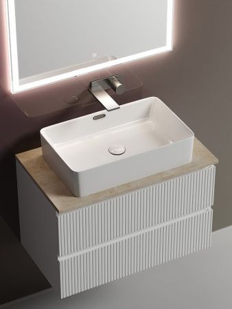 Тумба под раковину Sancos SNOB T SNT80W 80х40 подвесная цвет белый