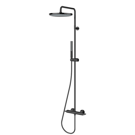 Душевая стойка Bossini Apice L10507.073 настенная черный матовый