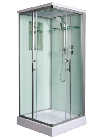 Душевая кабина WeltWasser WW500 10000003269 100х100 квадратная с крышей ориентация универсальная