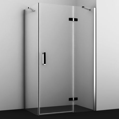 Душевой уголок Wasserkraft 10H10RBLACK 120х100 стекло прозрачное профиль хром без поддона