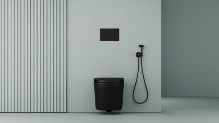 Гигиенический душ со смесителем Sancos Start SC1001MB черный