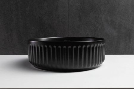 Раковина керамическая Allen Brau Fantasy 4.11032.31 40х40 накладная цвет черный без отверстий под смеситель