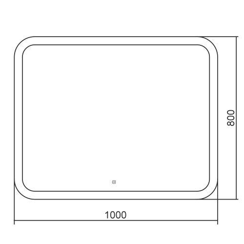 Зеркало в ванную ABBER AG6109SL-1.0 100х80 - фото 4