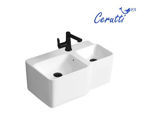 Раковина Cerutti SPA 65 см СТ9703 подвесная цвет белый - фото 2