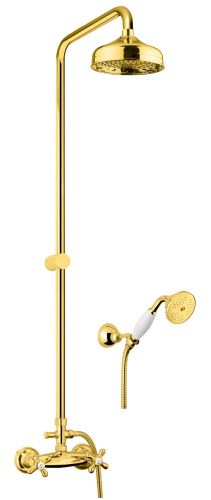 Душевая стойка Fiore 26OO0620 настенная цвет золото - фото 2