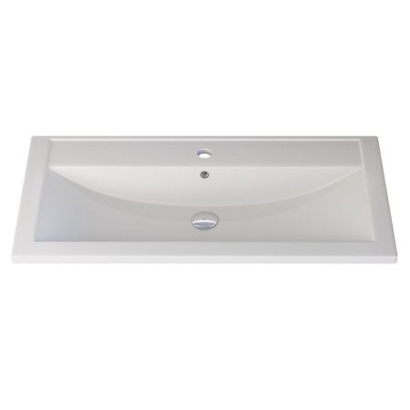 Раковина из искусственного камня Uperwood Foster Quartz 291030040 90х50 полувстраиваемая цвет белый