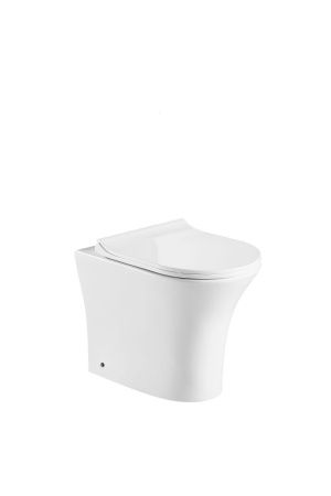 Унитаз приставной Cerutti SPA CT7842 белый с сиденьем микролифт безободковый каскадный смыв