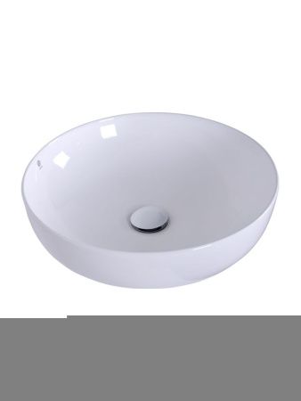 Раковина из сантехнического фарфора Orange B07-420W 40х40 накладная цвет белый