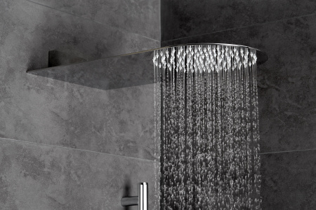 Душевая консольная головка AQG 19FLO0220R1F цвет хром