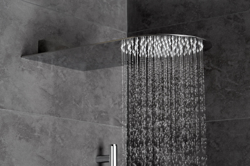 Душевая консольная головка AQG 19FLO0220R1F цвет хром - фото 3