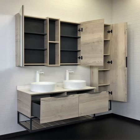 Тумба с раковиной Comforty Порто 00-00008910CF 120х50 подвесная цвет серый