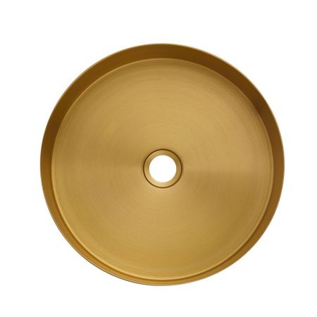 Раковина из нержавеющей стали AltroBagno Costoso AltroBagnoCostoso001005OrSp 40х40 накладная цвет золото