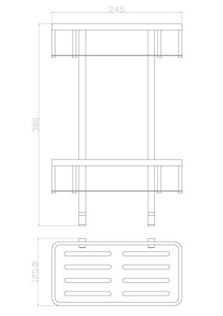 Полка для ванной комнаты Wonzon & Woghand WW-4141