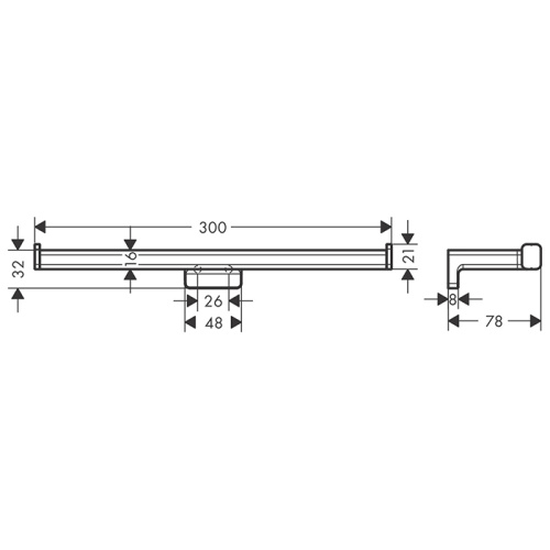 Бумагодержатель Hansgrohe AddStoris 41748140 - фото 2
