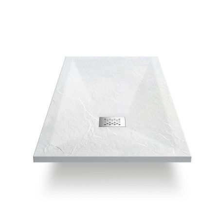 Душевой поддон из искусственного камня Vincea H25 VST-4SR8010W 100х80 белый
