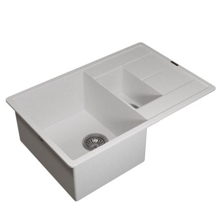 Кухонная мойка Uperwood Quartz Premium UPD-05 3910202116 80х50 цвет белый поверхность матовая