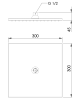 Верхний душ Daniel A593B15 30х30 черный