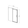 Душевая дверь Vincea Como-N VDS-4CN130CL 130х195 стекло прозрачное профиль хром
