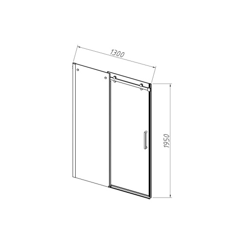 Душевая дверь Vincea Como-N VDS-4CN130CL 130х195 стекло прозрачное профиль хром глянцевый - фото 5