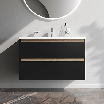 Тумба под раковину Am.Pm X-Joy M85AFHX1002BM 97х45х60 подвесная цвет черный