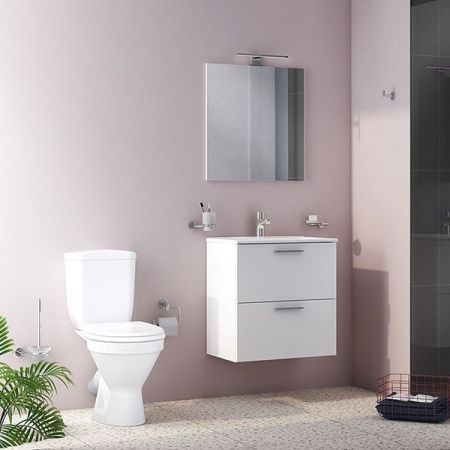 Унитаз напольный с бачком Vitra BLANC 9837B099-7202 белый с сиденьем микролифт каскадный смыв