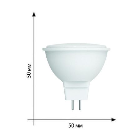 Лампа светодиодная Volpe Optima (Оптима) LED-MR16-5W/3000K/GU5.3/FR/SLS