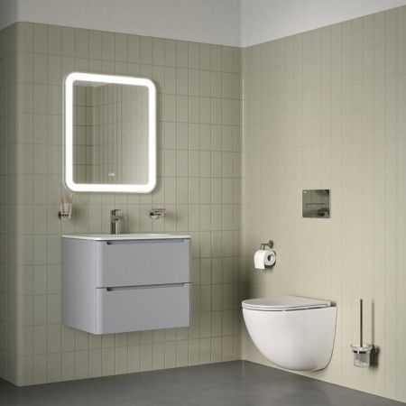 Унитаз подвесной IDDIS Axes AXERDSEi25 белый с сиденьем микролифт безободковый смыв воронка-водоворот