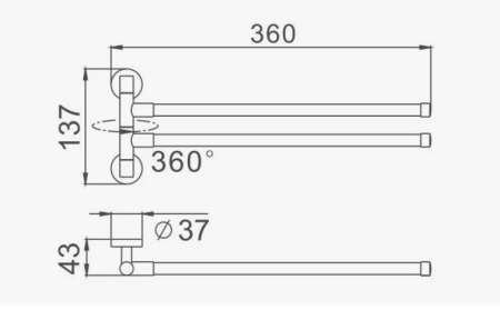 Полотенцедержатель D-Lin D253280