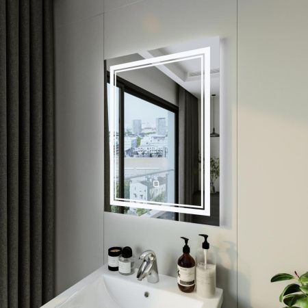 Зеркало с подсветкой Бриклаер Эстель 4627125414299 60х80 подвесное