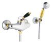 Смеситель для ванны и душа Fiore 89CO5127 настенный хром/золото