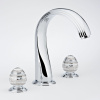 Смеситель THG Marquise porcelaine blanche A7G-A02-25SG на борт ванны хром