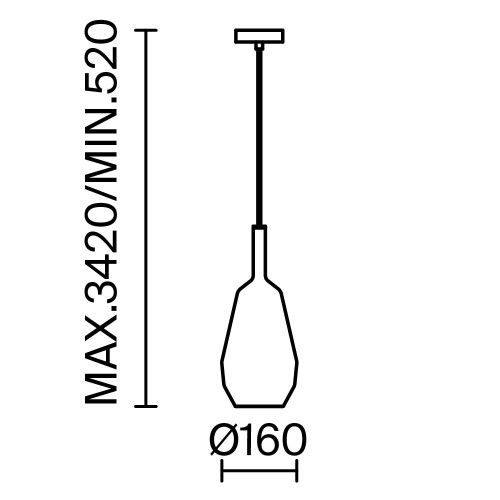 Светильник подвесной Maytoni Duality Modern MOD271PL-01B8 - фото 4