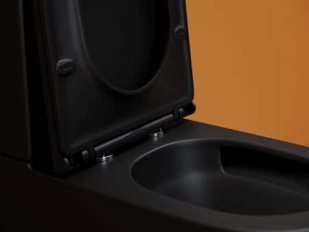 Унитаз напольный с бачком Ceramica Nova METROPOL CN4001TMB черный с сиденьем микролифт безободковый смыв торнадо