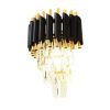 Светильник настенный Lumina Deco Funneli (Фуннели) LDW 6003-2 BK+F.GD
