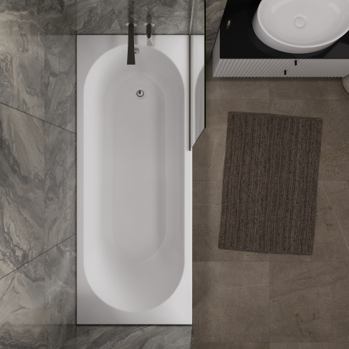 Ванна акриловая 1MarKa VESPER 01весп1880 180х80 пристенная прямоугольная без каркаса - фото 5 Ванна акриловая 1MarKa VESPER 01весп1880 180х80 пристенная прямоугольная без каркаса - фото 5