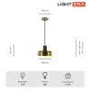 Светильник подвесной Lightera Lucerne (Луцерне) LE130L-23GRB