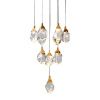 Светильник подвесной Delight Collection Crystal rock (Црыстал роцк) MD-020B-11 gold