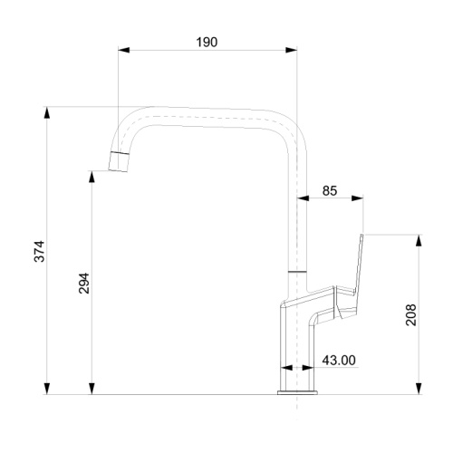 Смеситель для кухни Tokito NAGOYA TOK-NAG-1013 на раковину хром - фото 3