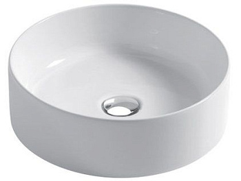 Раковина керамическая Disegno Ceramica Slim SL04000001 40х40 накладная цвет белый глянцевый