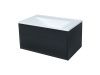 Тумба с раковиной Uperwood Lotus Premium 39340207461 80х50 цвет черный