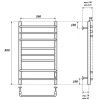 Полотенцесушитель электрический Point Сатурн PN90858 55х80 хром