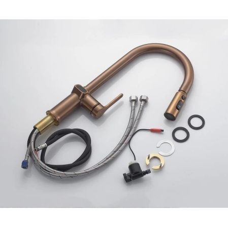 Смеситель для кухни Knotlor KN-100/RB на мойку бронза